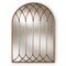 Baxton Studio Freja Antique Bronze Finished Arched Window Accent Wall Mirror 150-9053 - alternate 1